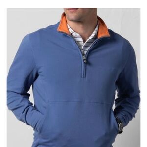 Men's Blue Quarter-Zip Sweatshirt